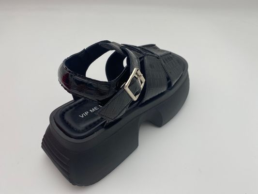 زن ها تابستان صندلی های سیاه با کفپوش ضخیم با دکمه فلزی